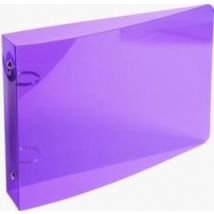 Classeur Pour Fiches Bristol 125x200 2 Anneaux 25mm Polypropylene Crystal Colours