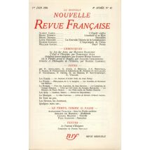 La Nouvelle Revue Francaise T.42