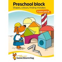 Kindergarten Activity Book From Age 4 Years - Shapes, Colours, Spot The Difference - For Boy & Girl : Colourful Puzzle Block - Fun Educational