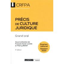 Précis De Culture Juridique - Grand Oral Crfpa