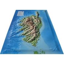 Carte En Relief De La Corse