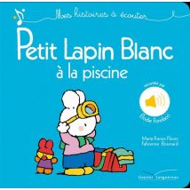 Petit Lapin Blanc À La Piscine