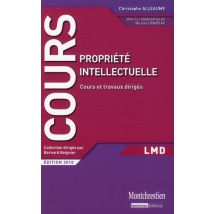 Propriété Intellectuelle - Cours Et Travaux Dirigés (édition 2010)