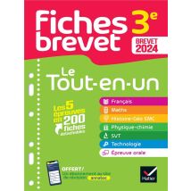 Fiches Brevet : Toutes Les Matières - 3e - Le Tout-en-un (édition 2024)