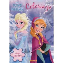 La Reine Des Neiges - Coloriage Avec Stickers