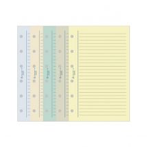 Recharges Agenda - Exatime 17 - 10 X 17 Cm - Exacompta - 44 Feuillets Étroit Travers De Couleurs Assorties