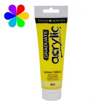Tube Couleur Acrylique Daler Rowney 120ml Jaune Citron