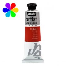Acrylique Extra-fine Pébéo 37 Ml S1 112 Ocre Rouge