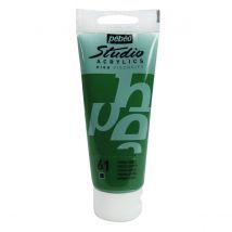 Tube 100 Ml De Peinture Studio Acrylics High Viscosity Pébéo - Terre Verte - Fine - Opaque