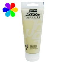 Tube 250 Ml De Peinture Acrylique Pébéo - Studio Acrylics High Viscosity - Blanc Ivoire