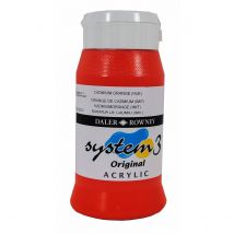 Acrylique System 3 - 500ml Daler Rowney - Orange De Cadmium (imit)