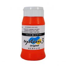 Acrylique System 3 - 500ml Daler Rowney - Orange De Cadmium Clair (hue)