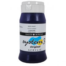Acrylique System 3 - 500ml Daler Rowney - Violet Foncé