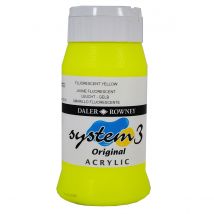 Acrylique System 3 - 500ml Daler Rowney - Jaune Fluorescent