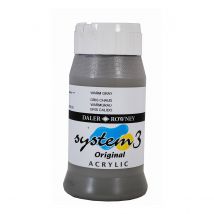 Acrylique System 3 - 500ml Daler Rowney - Gris Chaud