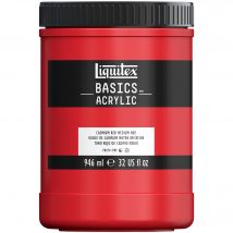 Acrylique Liquitex Basics - 946 Ml - Rouge De Cadmium Moyen