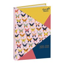Agenda Scolaire Journalier 2020/2021 - Butterfly - 12 X 17 Cm - Quo Vadis - Nuée De Papillons