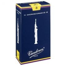 Vandoren Traditional 3 - Anche Pour Saxophone Soprano - Pack De 10