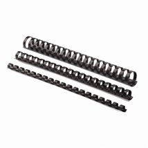25 Anneaux Plastiques 1.25 Cm Noir - Fellowes