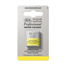 1/2 Godet - Peinture Aquarelle Winsor & Newton - Jaune Citron Winsor N°722 - Extra Fine - Semi-transparent