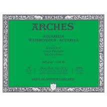 Bloc De Feuilles Aquarelle Arches Grain Fin - 20x26 Cm - 300 G