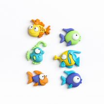 Lot Boutons - Poissons Rigolos