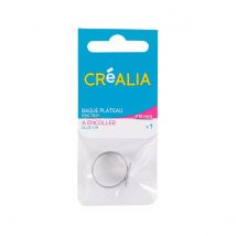 Bague Plateau Fine Argentée Créalia - 12 Mm