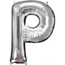 Ballon Lettre P Argenté - Anagram