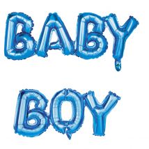 Ballons Lettres - Baby Boy - Tim & Puce Factory