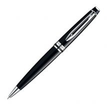 Stylo Bille - Expert Laqué Noir - Bleu - Pointe Moyenne - Waterman