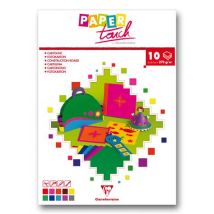 Bloc 10 Feuilles A4 Cartoline 270g - 10 Couleurs - Clairefontaine