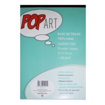 Bloc 20p Toile Coton A4
