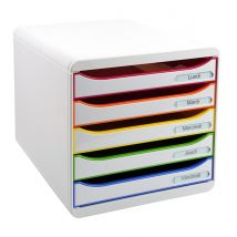Big-box Plus - 5 Tiroirs Classics - Blanc - Exacompta