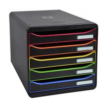 Big-box Plus - 5 Tiroirs Classics - Noir - Exacompta