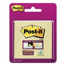 Notes Super Sticky Post-it Jaune Sur Carte 76 X 76 Mm
