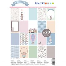 Bloc De 40 Feuilles De Scrapbooking - Circus - Artémio - Artemio