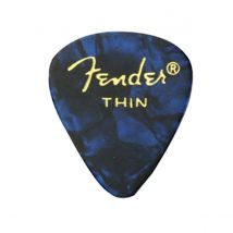Lot De 12 Médiators Thin Fender - Bleu Moto