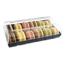 Boite 12 Macarons Noir Gatodeco - Patisdecor