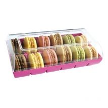 Boite 12 Macarons - Fuchsia - Cerf Dellier - Patisdecor