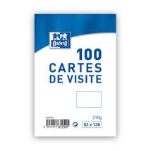 Boîte 100 Cartes De Visite - Oxford -8.2x12.8cm
