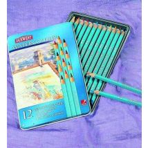 Boite Metal 12 Crayon Aquarell Boite Metal 12 Crayon Aquarelle Derwent - Daler Rowney