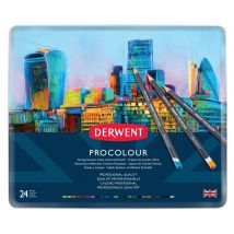 Boîte De 24 Crayons De Couleurs Procolour Derwent