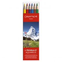 Jeu De 6 Crayons Aquarelle Prismalo - Caran D'Ache