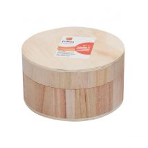 Boîte Ronde En Bois - 7x3.5 Cm - Créalia
