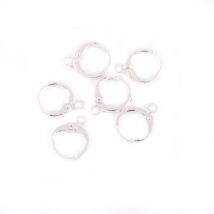 Boucles D'Oreilles Dormeuses Créoles Créalia - Argenté