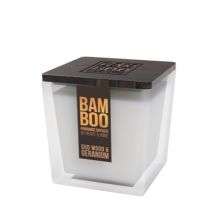 Bougie Bamboo - 210g - Bois De Oud Géranium - Heart & Home