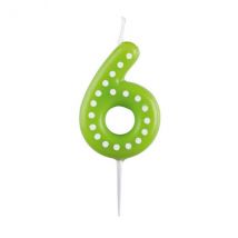 Bougie Anniversaire - Chiffre 6