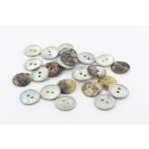 3 Boutons - 18 Mm - Argent Nacre - Com 1 Idée