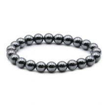 Bracelet Hématite Perles - 8mm - Camille Ambiance Nature