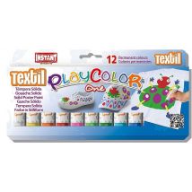 12 Tubes De Gouache En Stick - Playcolor One Textil